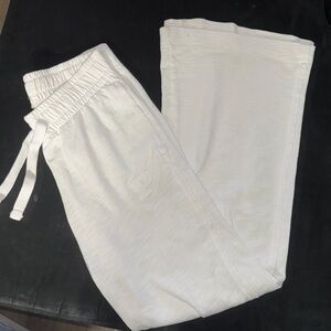 PINK Victoria's Secret Textured Wide Leg lounge Pants